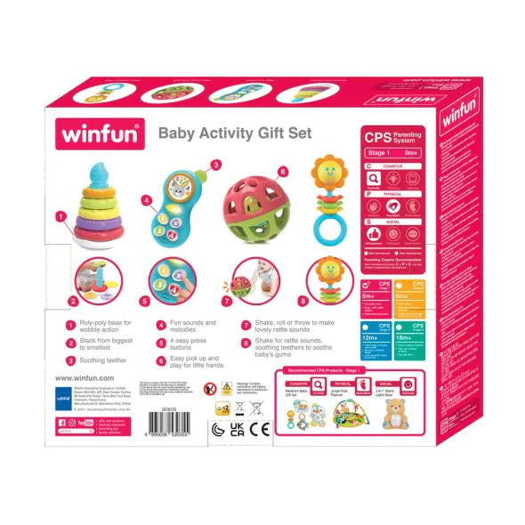 Coffret Jeux Bebe-4pcs-Baby Activity Gift Set+0mois