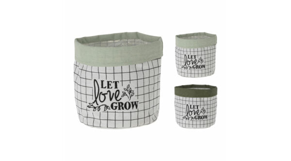 Cache Pot En Textile-21cm-Asst