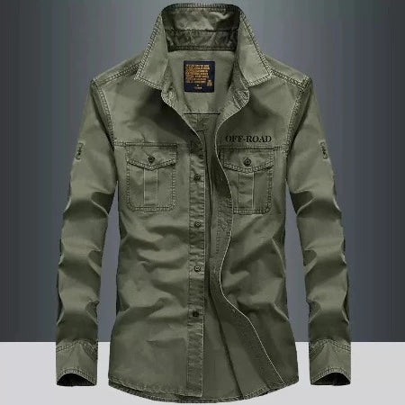 Importé - Chemise Pur Coton Homme Slim Fit Manches Longues