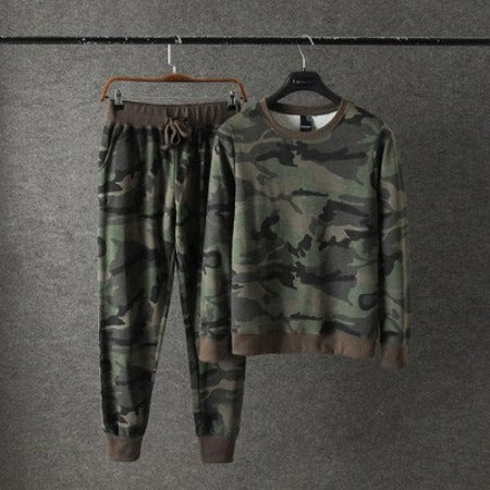 Importé - Ensemble pull camouflage Homme Sport Décontracté