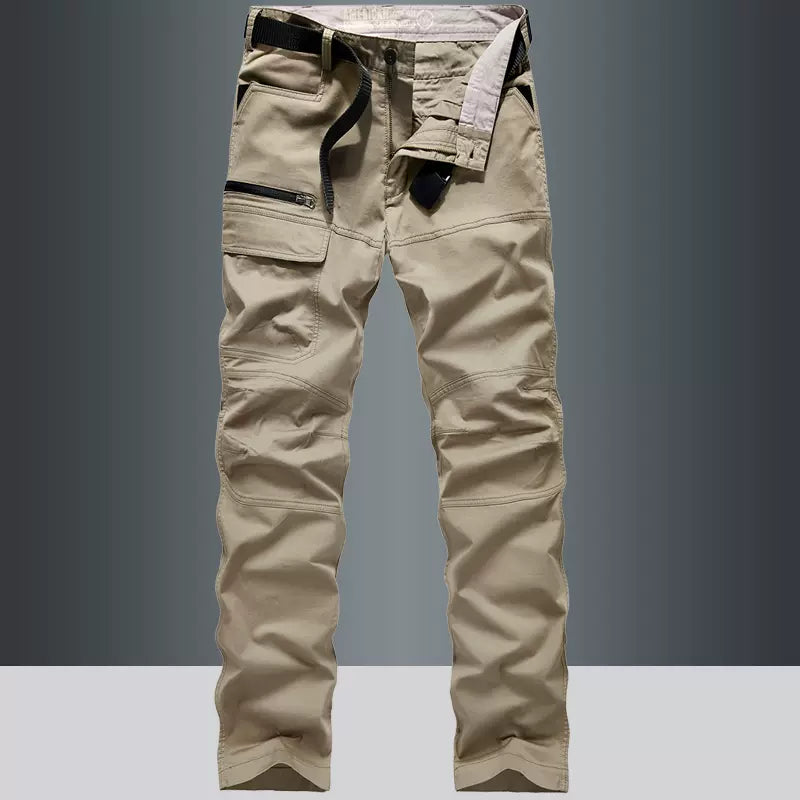 Importé - Pantalon Homme Décontracté Ample Multi-Porches En Coton