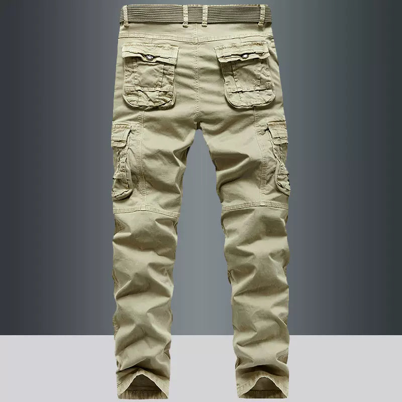 Importé - Pantalon Cargo Homme Pur Coton Slim Décontracté