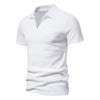 Importé - T-Shirt Polo Coton Hommes Décontractés Col V