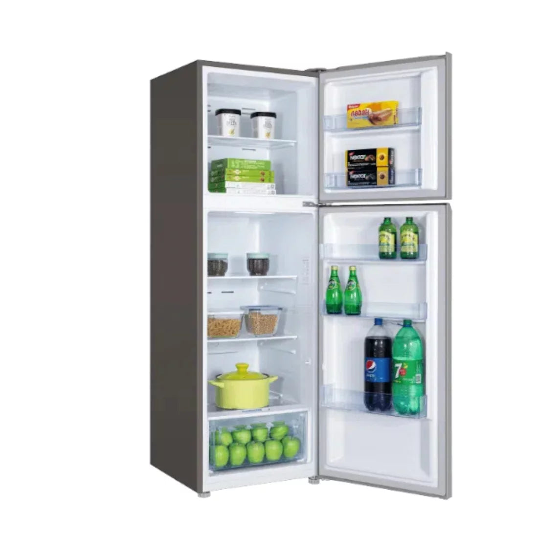 TCL REFRIGERATEUR DEUX PORTES GRIS FONCE 370L - MULTI AIR FLOW - P370TM