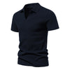 Importé - T-Shirt Polo Coton Hommes Décontractés Col V
