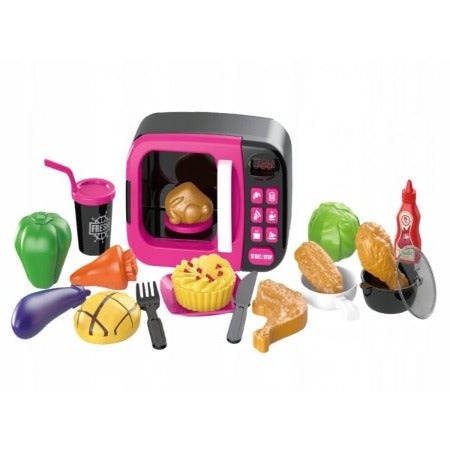 Dinette set Micro-onde Electrique-Rose-Noir+3ans