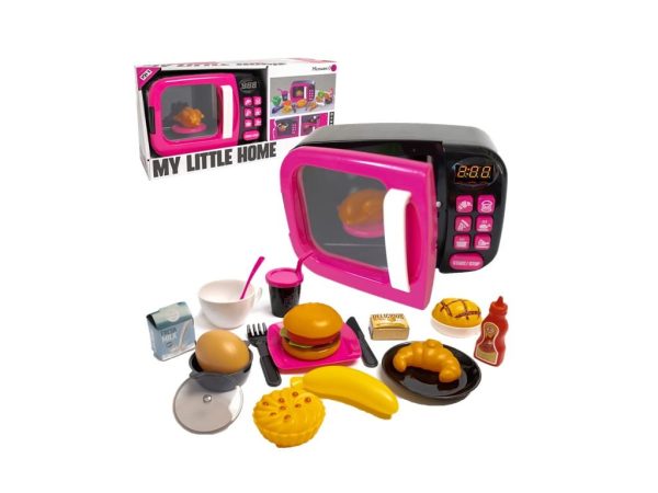 Dinette set Micro-onde Electrique-Rose-Noir+3ans