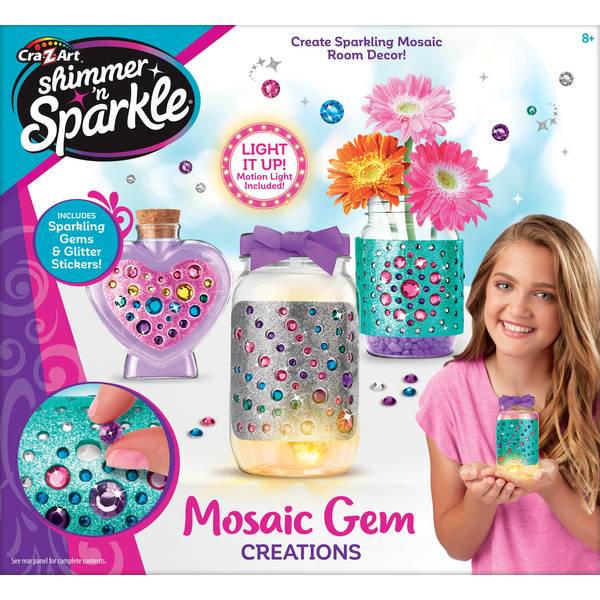Jeu cra-z-art shimmer’n sparkle mosaic gem+8ans