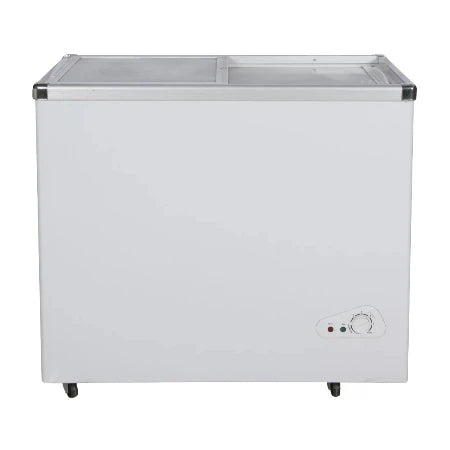 NASCO CONGELATEUR HORIZONTAL DEUX PORTES VITRE ECONOMIE D'ENERGIE- 355LT - NAS-FS355FL