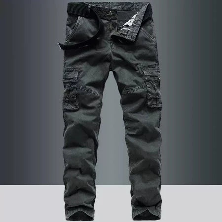 Importé - Pantalon Cargo Homme Pur Coton Slim Décontracté