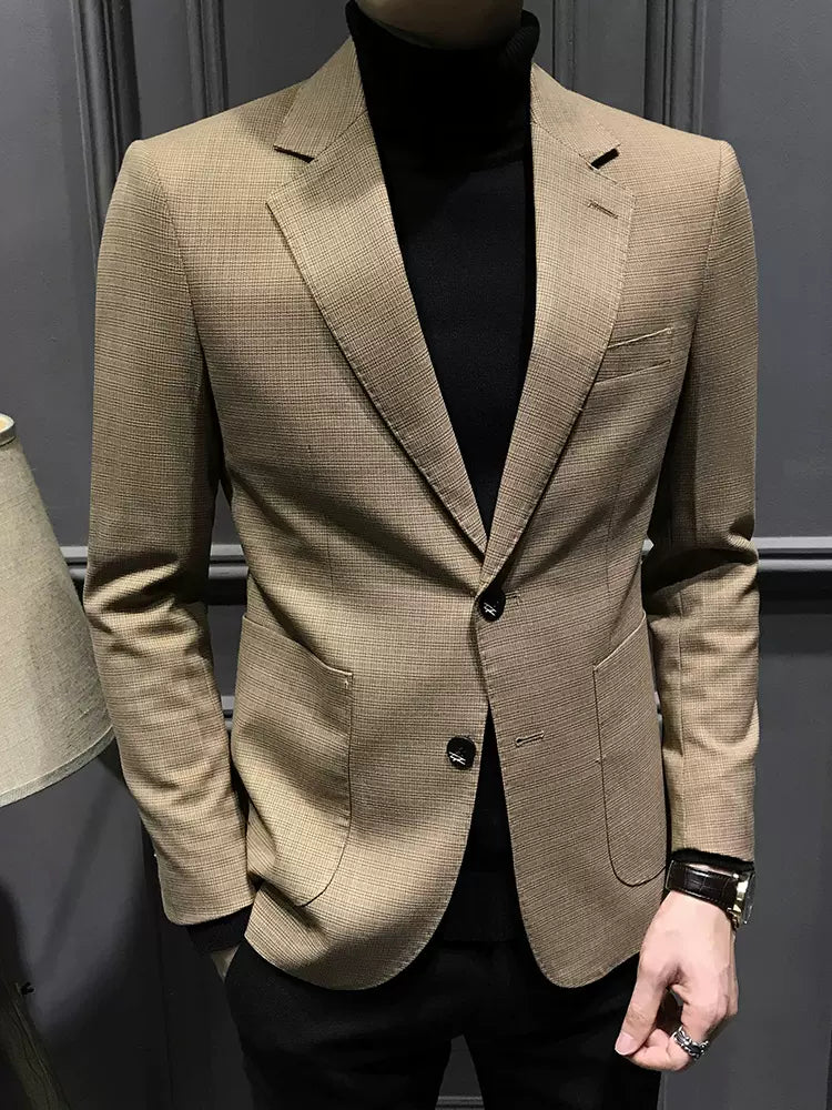 Importé -  Veste Blazer Décontractés Homme Haut De Gamme En Slim Fit