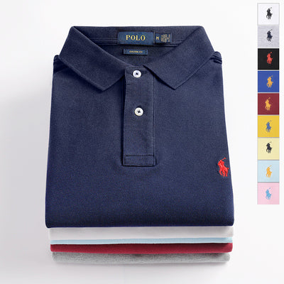 Importé - Polo Homme Classique Manche Courte En Coton