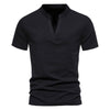 Importé - T-Shirt Sport Hommes Décontractés Col V Manches Courtes En Coton
