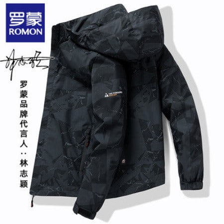 Importé - Jacket à Capuche Détachable Pour Homme Manches Longues