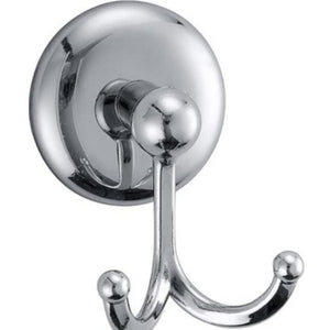 Accroche Serviette 2 Crochets en Métal Chrome a Fixer