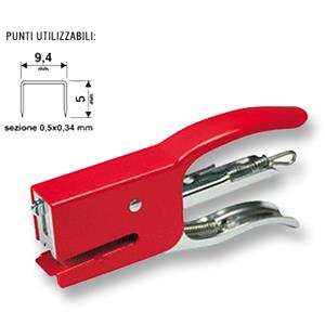 Agrafeuse -5mm Rouge-Valex 1455557