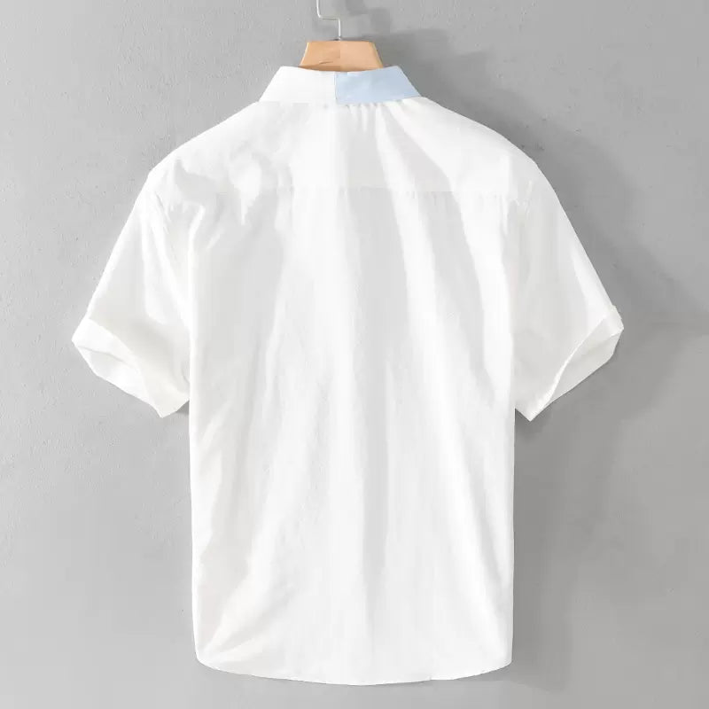 Importé - Chemise Pur Coton Homme Décontracté Manche Courte