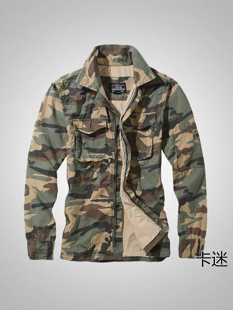 Importé - Jacket Camouflage Coton Lourd Homme Double Manche Longue