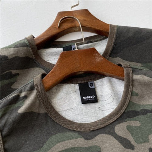 Importé - T-Shirt Gilet Camouflage Homme Décontracté