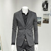 Importé - Ensemble Costume Gris Slim Fit Homme 2 Pièces 2 Boutons