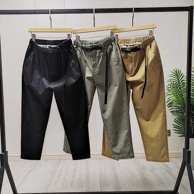 Importé - Pantalon Homme Décontracté Coupe Droite en Coton