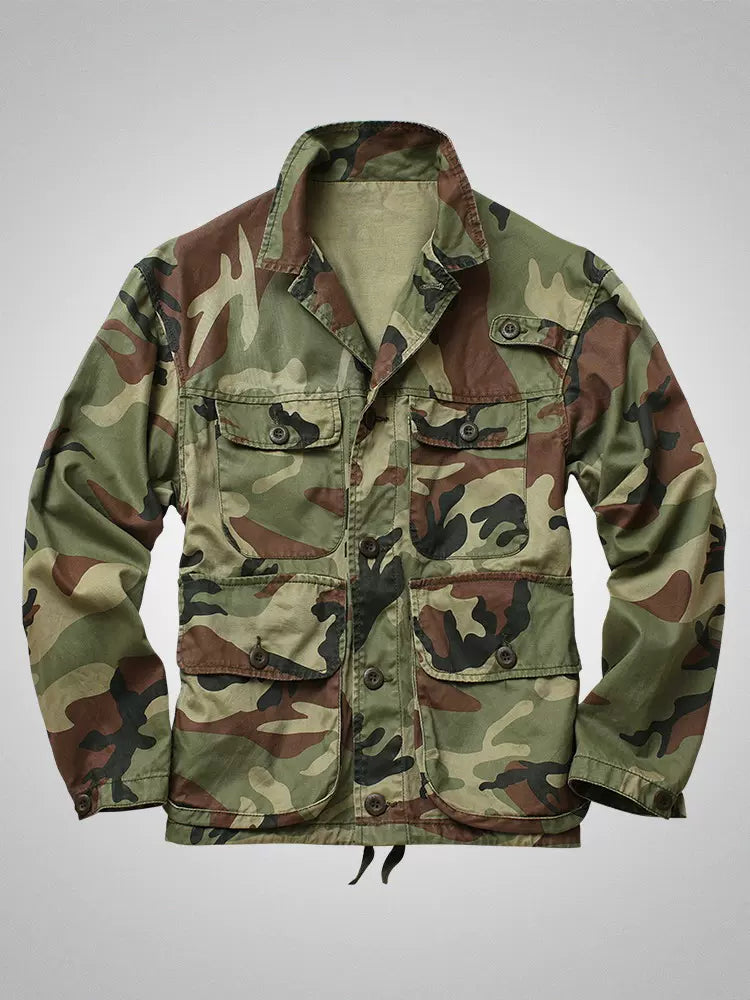 Importé - Jacket Camouflage Coton Lourd Homme Manche Longue