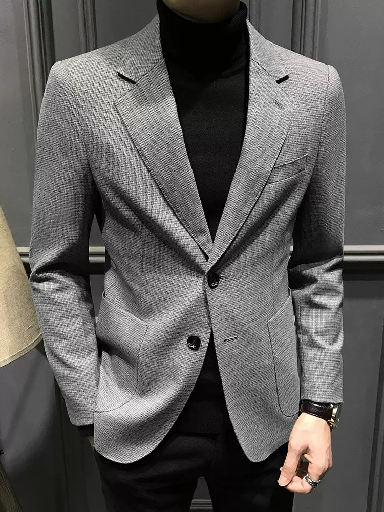 Importé -  Veste Blazer Décontractés Homme Haut De Gamme En Slim Fit