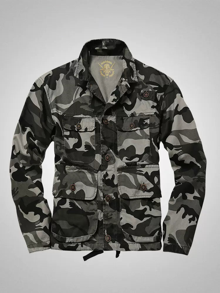 Importé - Jacket Camouflage Coton Lourd Homme Manche Longue