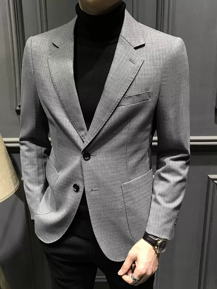 Importé -  Veste Blazer Décontractés Homme Haut De Gamme En Slim Fit