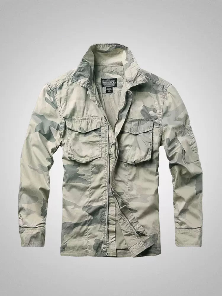Importé - Jacket Camouflage Coton Lourd Homme Double Manche Longue