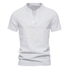 Importé - T-Shirt Sport Hommes Décontractés Col V Manches Courtes En Coton