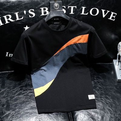 Importé - T-Shirt Homme Slim Fit Manches Courtes Décontracté