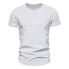 Importé - T-Shirt Hommes Décontractés Col Rond Manches Courtes Style Américain