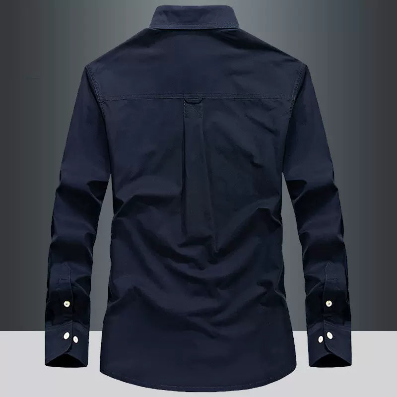 Importé - Chemise Pur Coton Homme Slim Fit Manches Longues