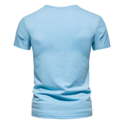 Importé - T-Shirt Hommes Décontractés Manches Courtes En Coton Elastique