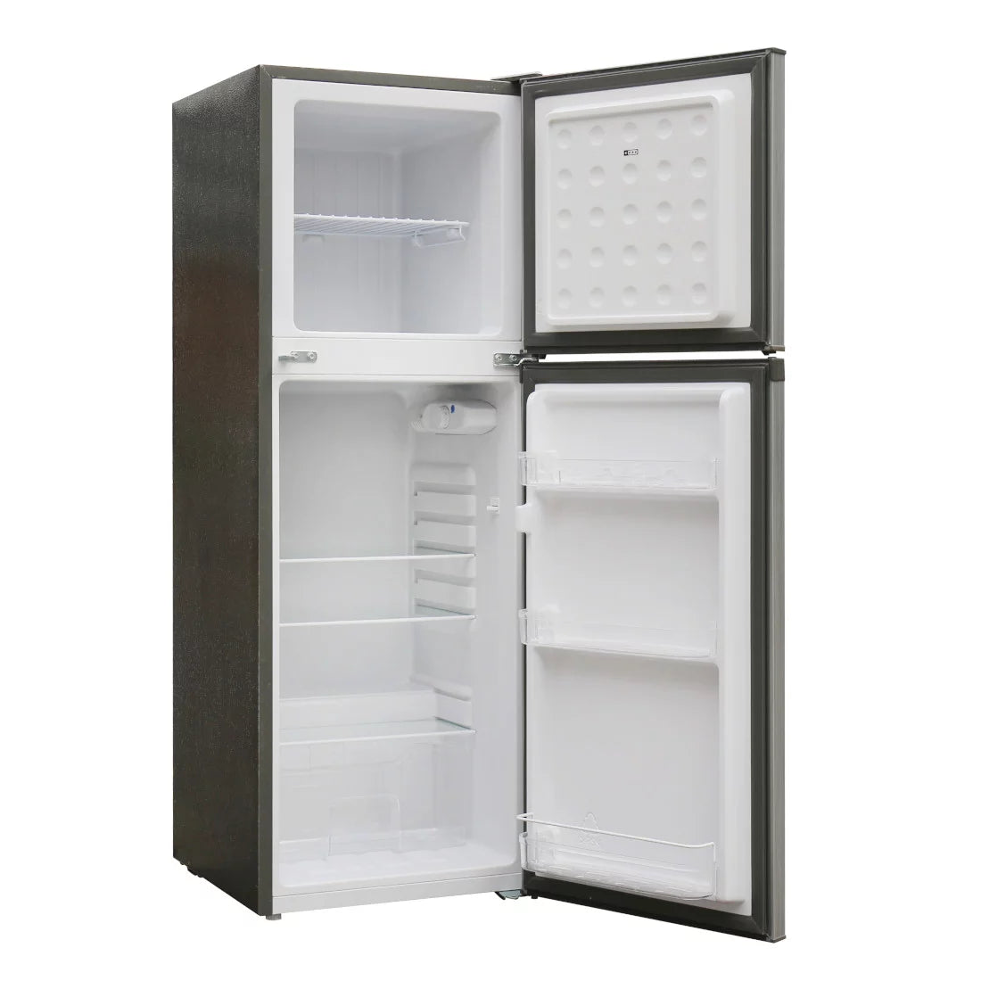 NASCO REFRIGERATEUR DEUX PORTES 138LT NET R600A GRIS ECONOMIE D'ENERGIE- NASF2-258-LM