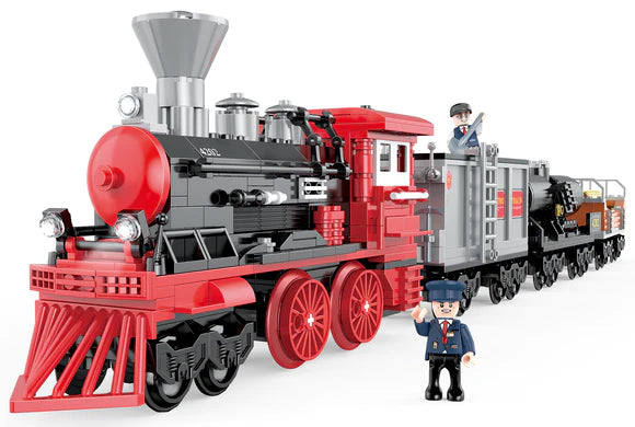 JEU COGO STEAM TRAIN 623PCS-TRAIN A ASSEMBLER+6ANS