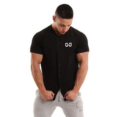 Importé - Cardigan Sport Homme Décontractée À Manches Courtes