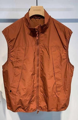 Importé - Chemise Pull Homme Style Gilet Multi-Poches Sans Manches