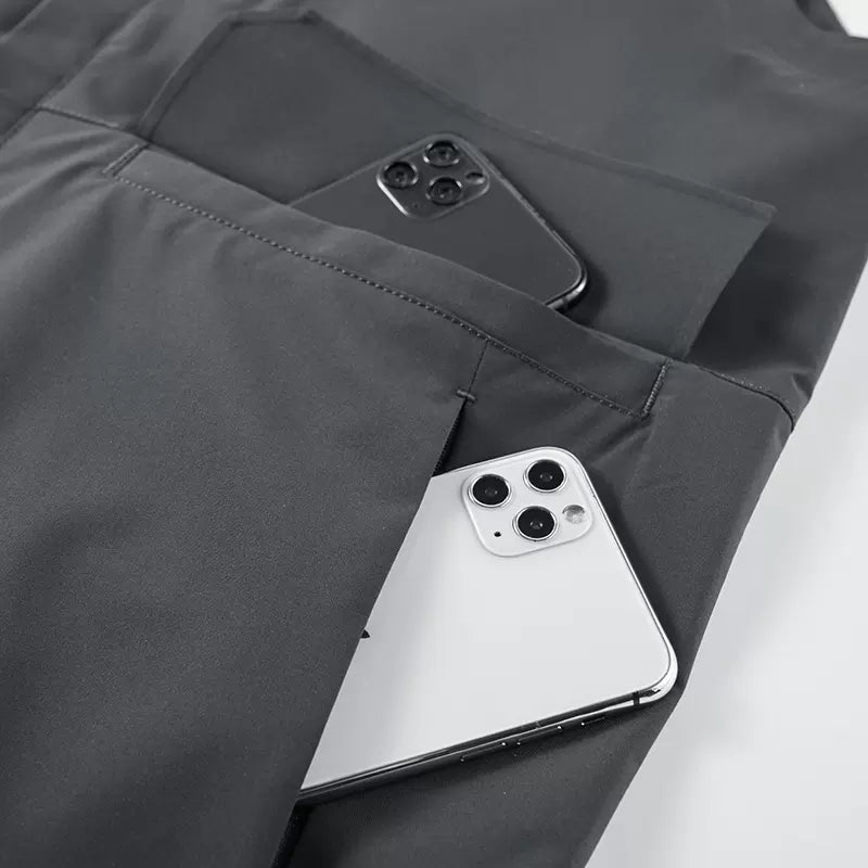 Importé - Chemise Pull Homme Style Gilet Multi-Poches Sans Manches