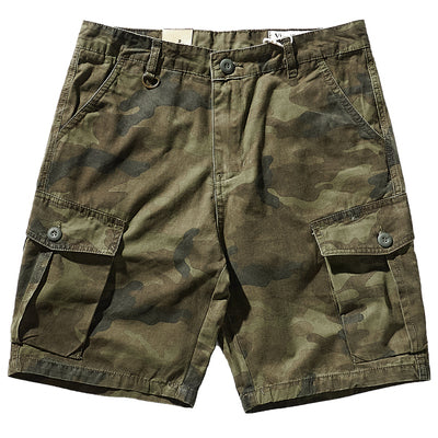 Importé - Short Culotte Homme Décontracté Multi-Poches camouflage Style Américain
