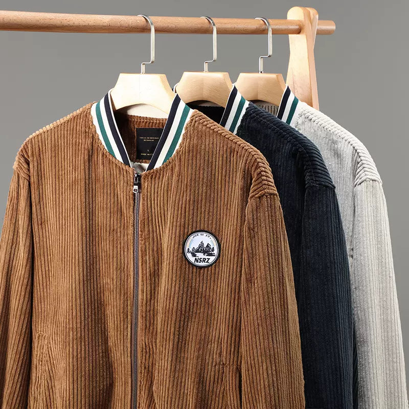 Importé -  Cardigan Pull Décontractée Homme En velours Col Monantes 100% Coton