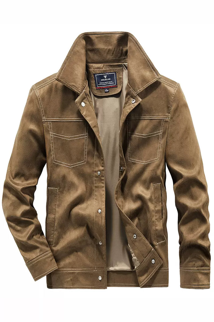 Importé - Chemise Homme Style Veste À Manches Longues