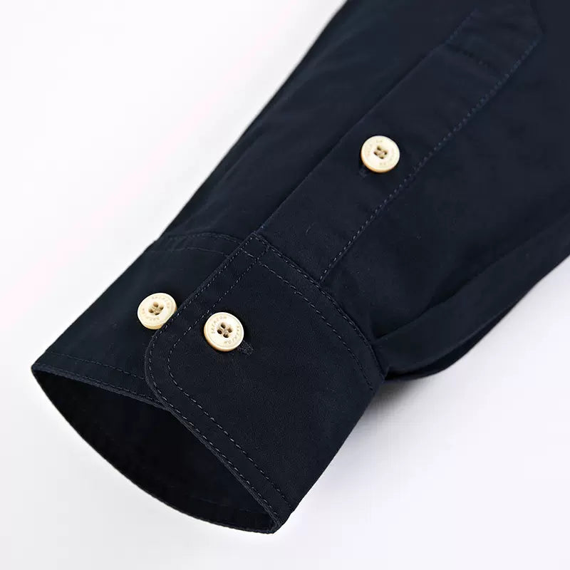 Importé - Chemise Pur Coton Homme Slim Fit Manches Longues