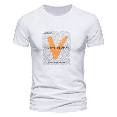 Importé - T-Shirt Hommes Décontractés Manches Courtes En Coton Elastique