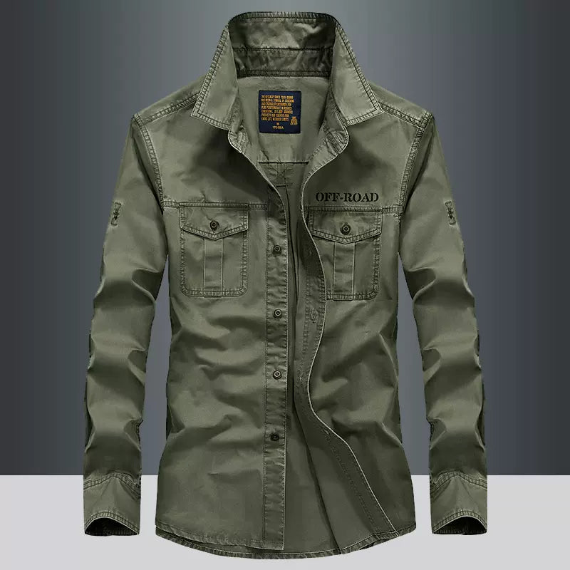 Importé - Chemise Pur Coton Homme Slim Fit Manches Longues