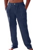 Importé - Pantalon Homme Décontracté Style Rétro En Lin