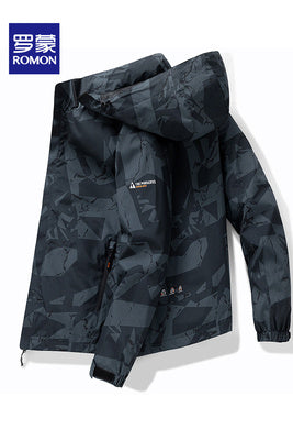 Importé - Jacket à Capuche Détachable Pour Homme Manches Longues