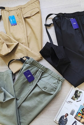 Importé - Pantalon Homme Décontracté Coupe Droite en Coton