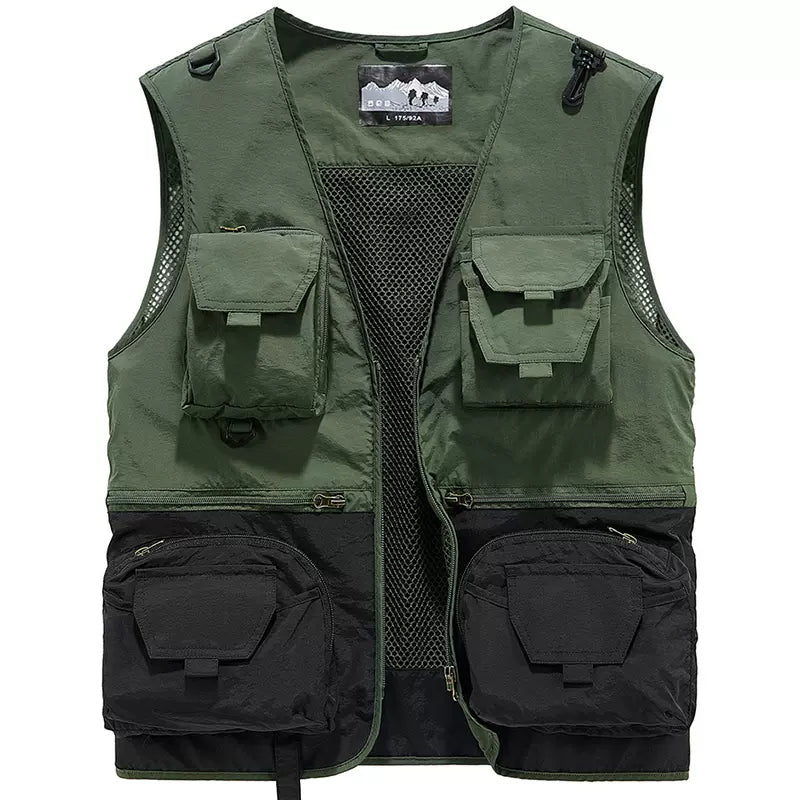 Importé - Gilet Homme Gilet Multi-Poches Sans Manches